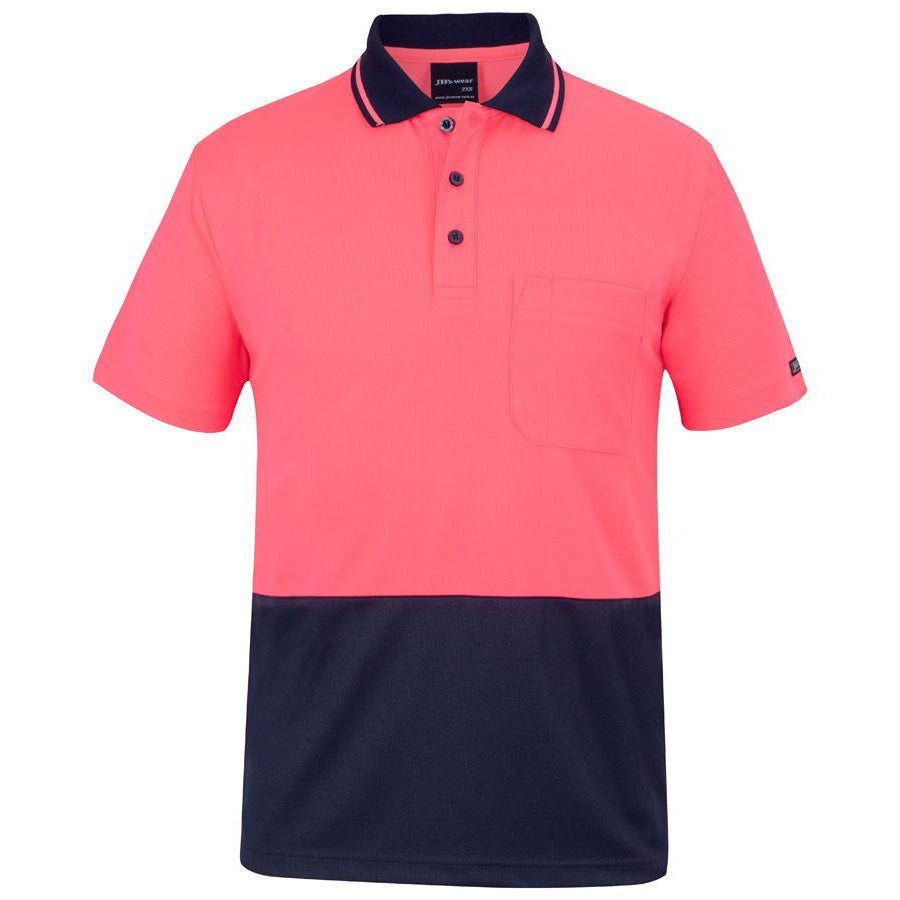 RE JB's Adults and Kids Hi Vis Non Cuff Traditional Polo
