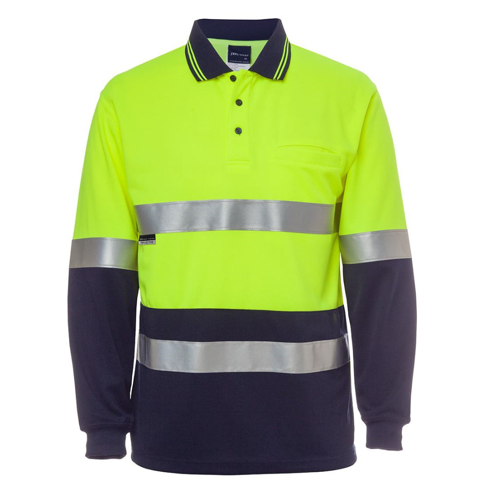 RE JB's Hi Vis L/S (D+N) Traditional Polo