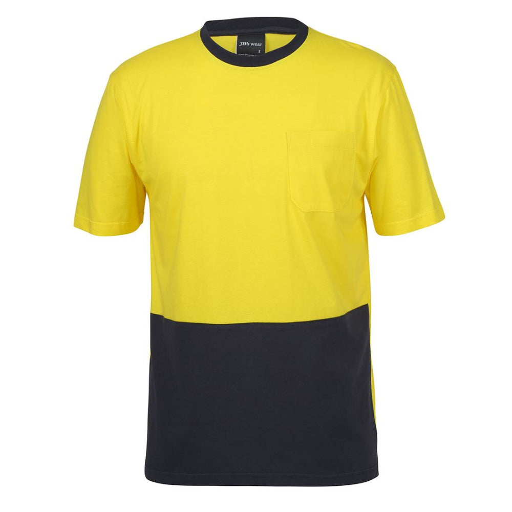 RE JB's Hi Vis Crew Neck Cotton T-Shirt 6HVTC