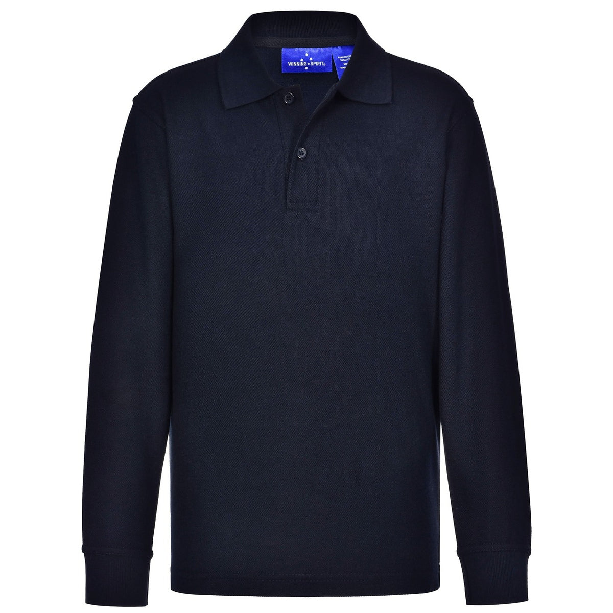 RE PS12K KIDS TRADITIONAL POLY/COTTON PIQUE KNIT LONG SLEEVE POLO