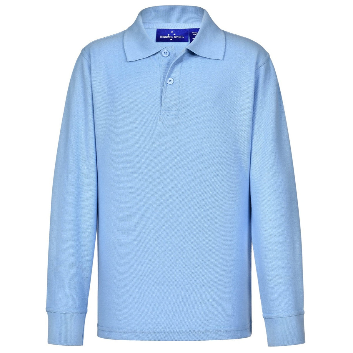 RE PS12K KIDS TRADITIONAL POLY/COTTON PIQUE KNIT LONG SLEEVE POLO