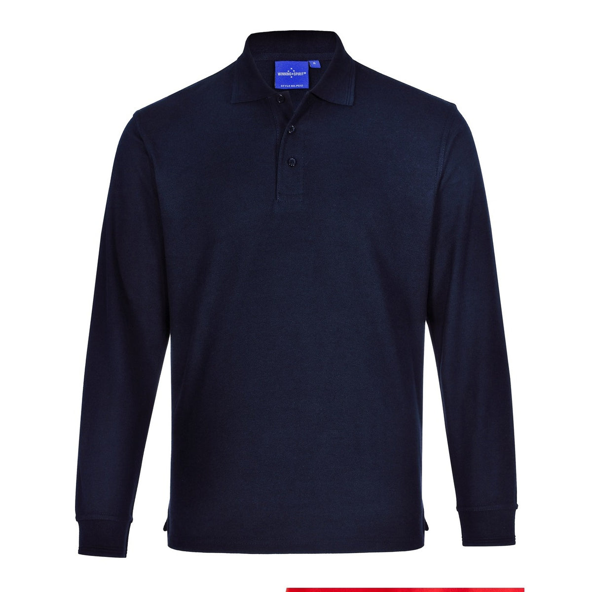 RE PS12 Unisex Traditional Poly/Cotton Pique Long Sleeve Polo